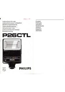 Philips P 26 CTL manual. Camera Instructions.